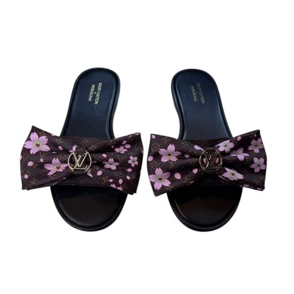 NWT Louis Vuitton x Murakami Lily Flat Mules (35/5) - Picture 5 of 9